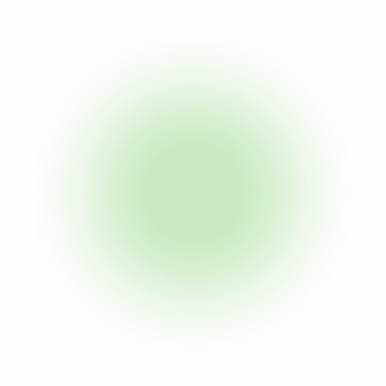 Green ambient glow effect
